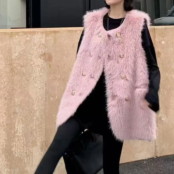 【WJ】秋款  石 002   时尚单色马甲 （2-3）