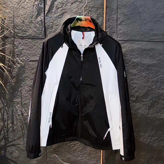 2025时尚潮流防风户外拼色休闲男外套男女同款时尚连帽薄款外套