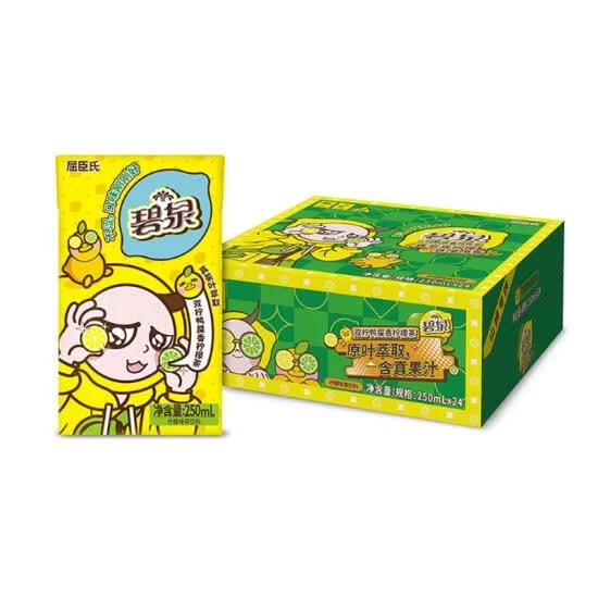 碧泉 双柠鸭屎香柠檬茶(柠檬味茶饮料) 250ml*24
