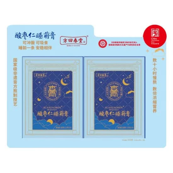 方回春堂 酸枣仁睡前膏 168g(12g*14)*2盒
