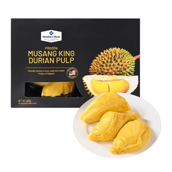 马来西亚进口 冷冻猫山王榴莲果肉 400g/份