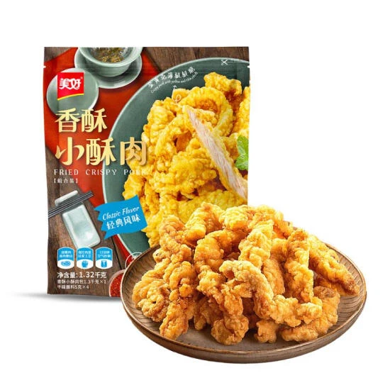 美好 香酥小酥肉 1.32千克(香酥小酥肉包1.3千克x1,干碟蘸料5克x4)小酥肉同城