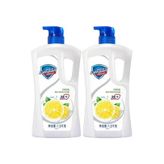 舒肤佳Safeguard 健康清爽沐浴露 柠檬清香 1.5kg*2