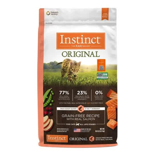 INSTINCT 美国进口  生鲜本能经典无谷含三文鱼配方猫粮 4.5kg