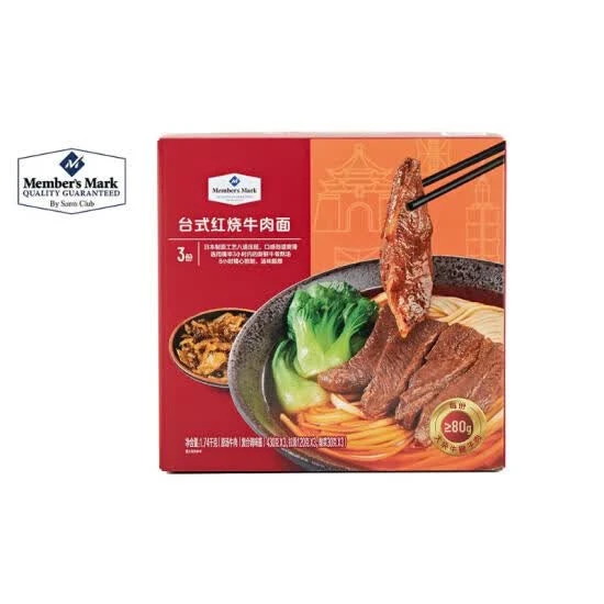 台式红烧牛肉面 1.74kg/箱