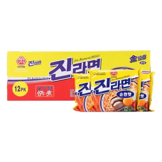 不倒翁 韩国进口 金拉面原味 120g*12