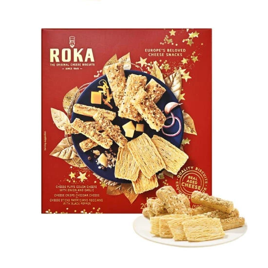 ROKA 荷兰进口 什锦芝士饼干 580g解馋零食