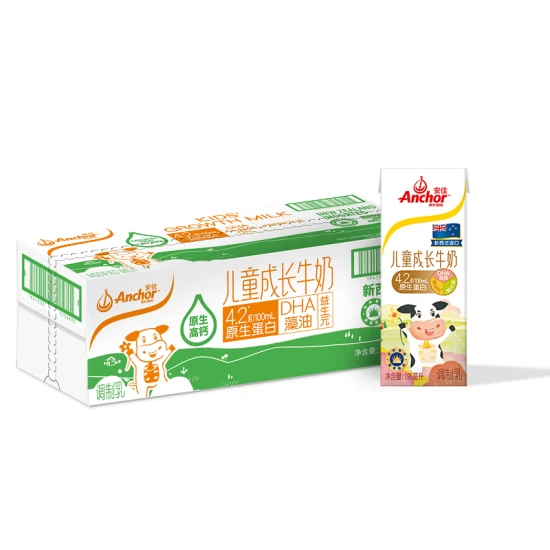 安佳(Anchor) 新西兰进口 儿童成长牛奶  195ml*27原生高钙