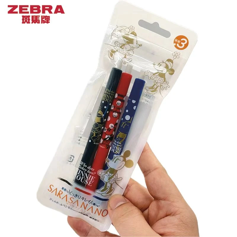 日本ZEBRA斑马JJH72东迪米奇米妮限定款按动款0.3mm彩色中性笔