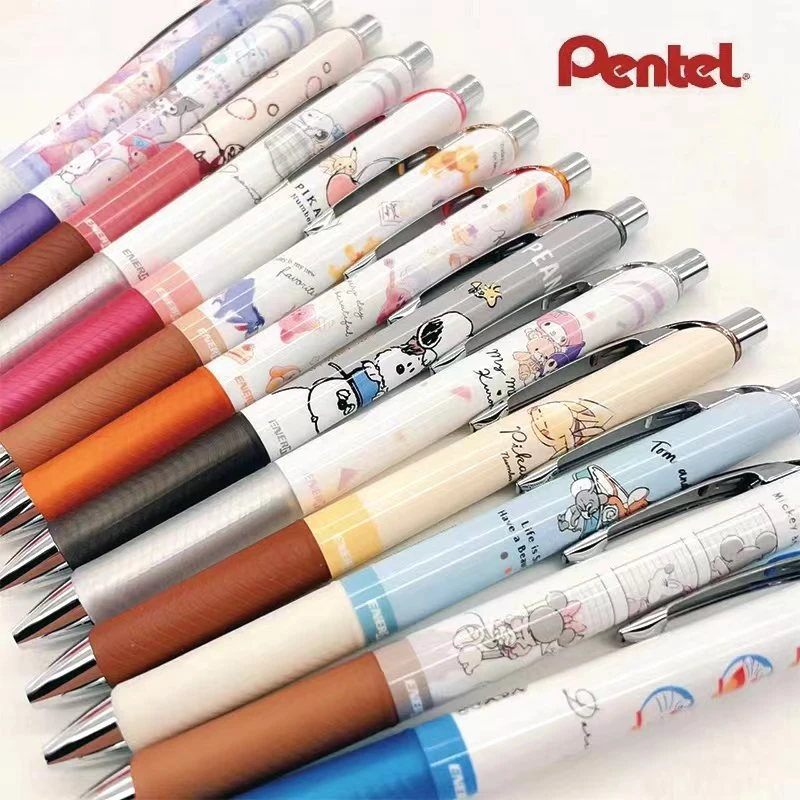 日本pentel派通三丽鸥 皮卡丘 米奇限定款0.5mm学生可爱活动铅笔