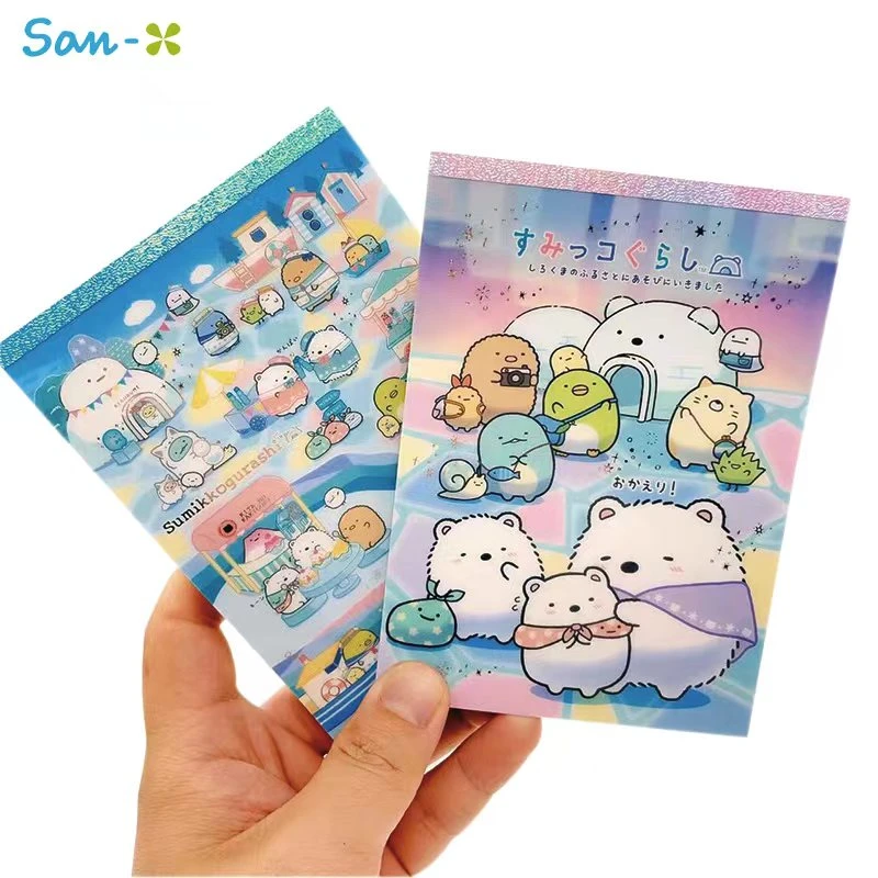 日本san-x角落生物白熊的故乡限定款便签本A6彩色内页卡通记事本