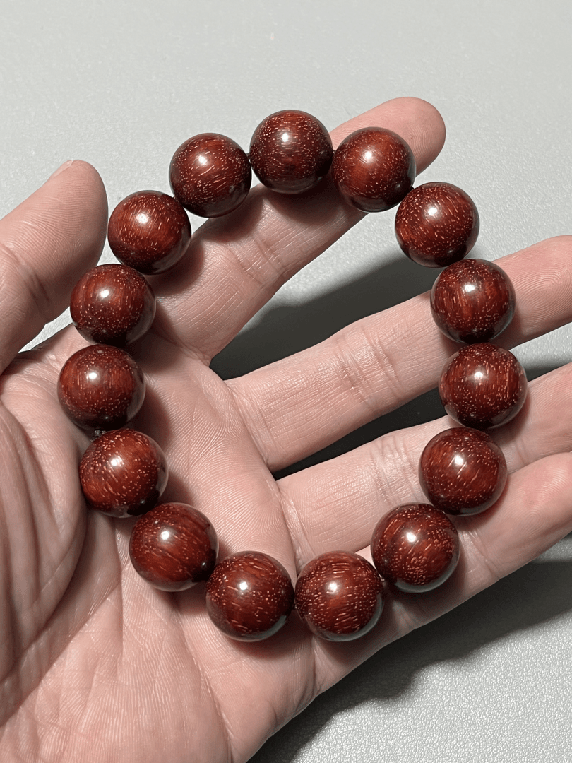 A423紫檀1.5圆珠单圈手串