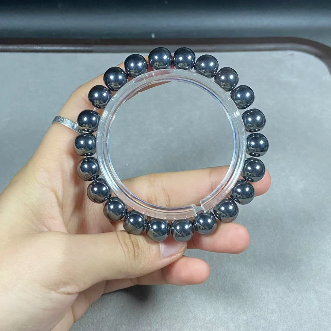 非金属珐琅手链 C339太赫兹素圈圆珠卡10mm单圈手链款