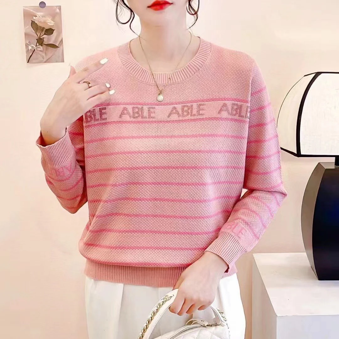 512【ABLE】粉高级感气质针织女春秋装