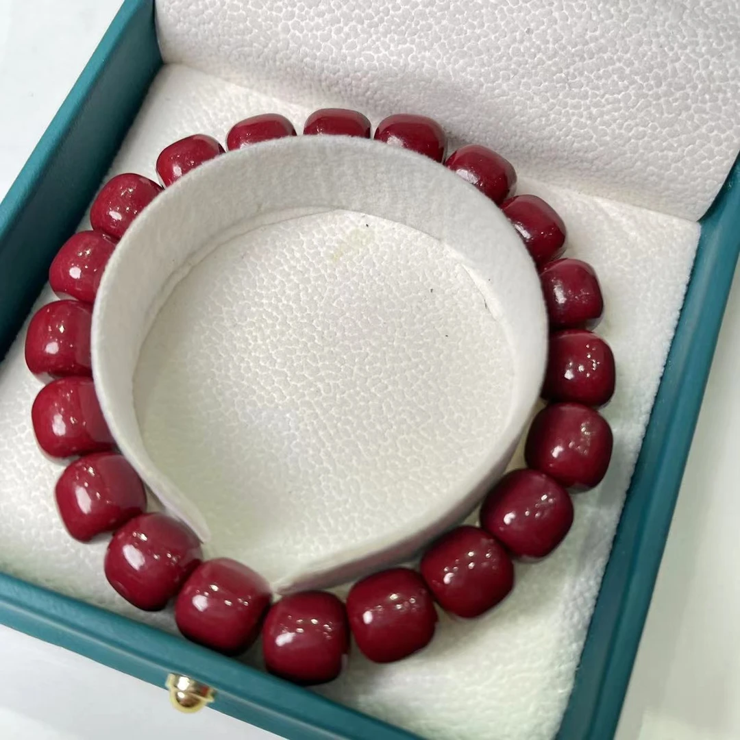 含辰砂工艺品【玉美人】朱砂老型珠手串（拍一发一多样性发货）