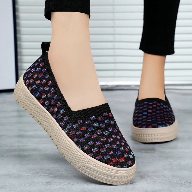 沐晁春秋透气舒适妈妈鞋老人鞋中老年轻便夏季软底老北京布鞋百搭