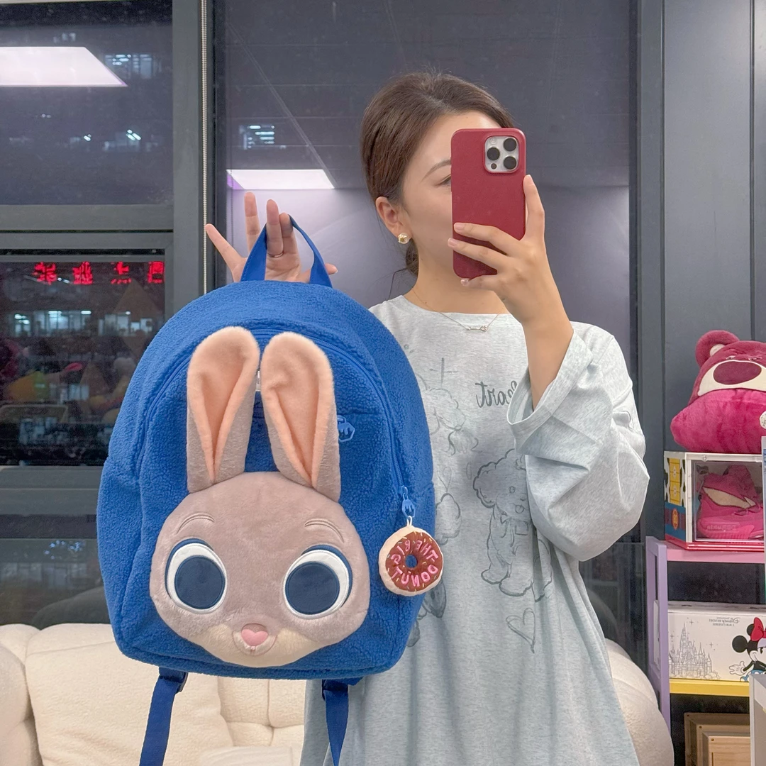 少女心正版迪士尼可爱卡通朱迪双肩书包女生外出便携包包