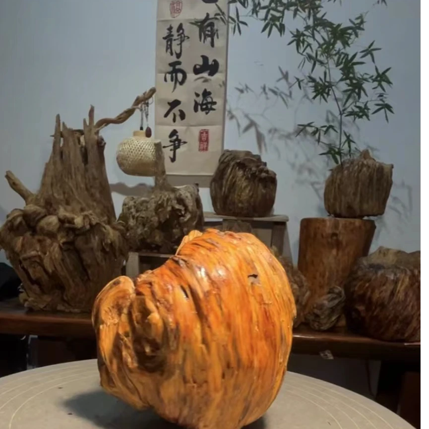 风化松明子 带香味 全手工老料