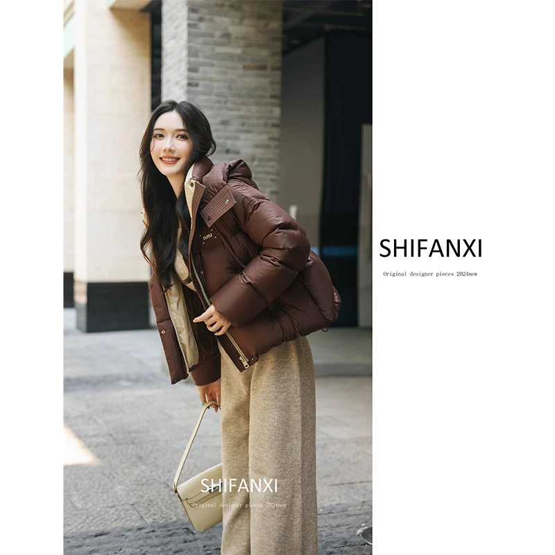 SHIFANXI 24SS 秋冬短款连帽时尚羽绒服DYTF603