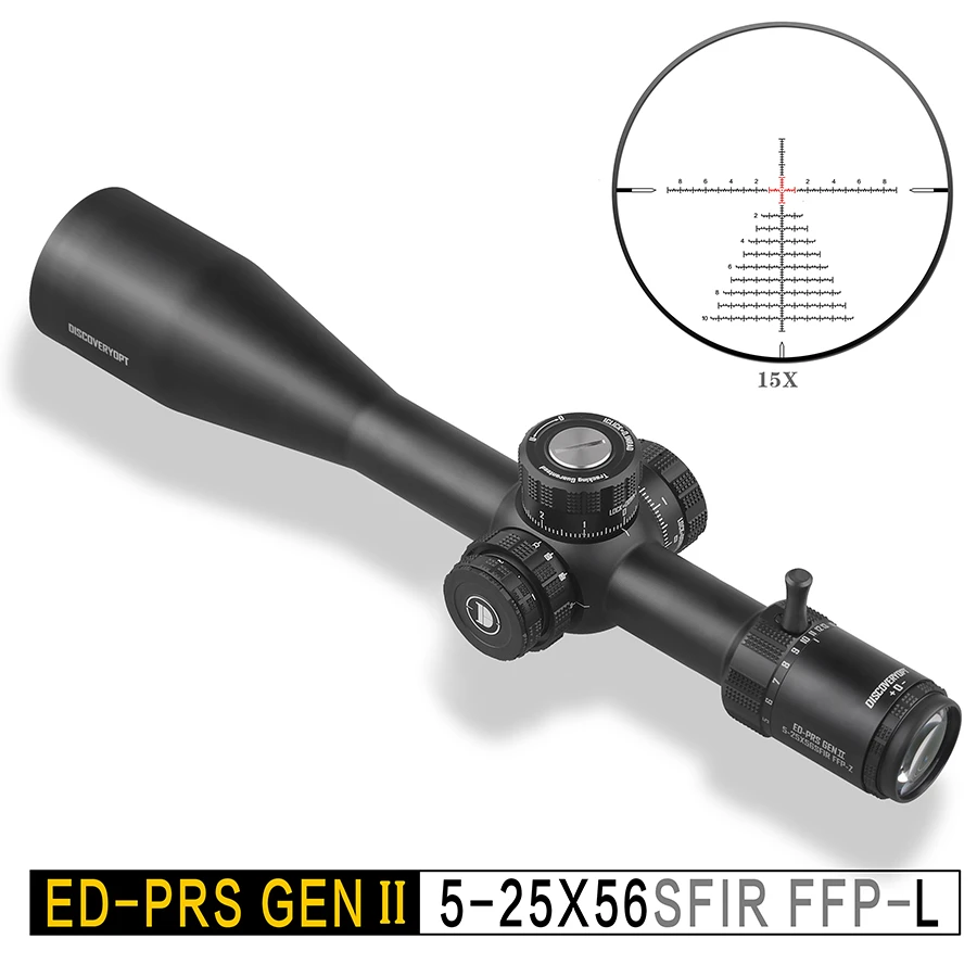 发现者ED-PRS GEN2 5-25X56SFIR FFP-L 前置拉锁 单筒光学望远镜