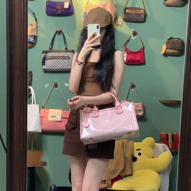 95新 BURBERRY/博柏利 JM217/巴宝莉中古英文手提包