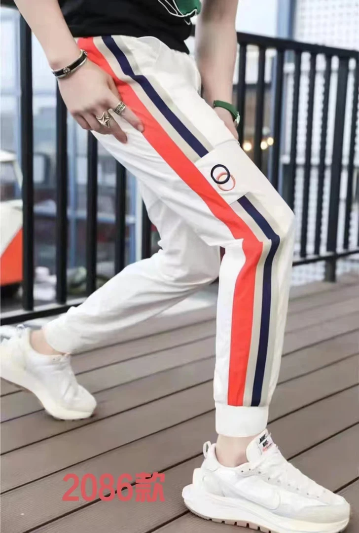 夏季薄款男士休闲冰丝裤百搭潮流裤子男青春流行长款春秋休闲裤