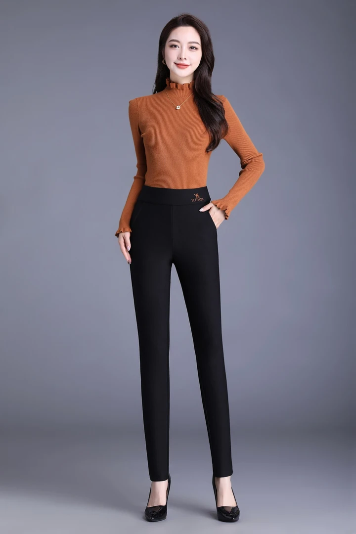 【豪豪专属】门店高定799！880克五层锁温骆驼绒保暖外穿女裤23051