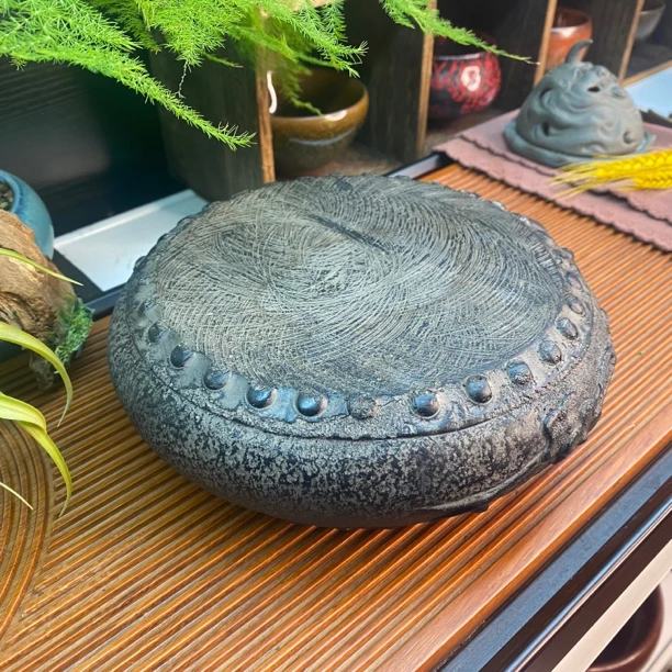 仿古梅花石鼓底座