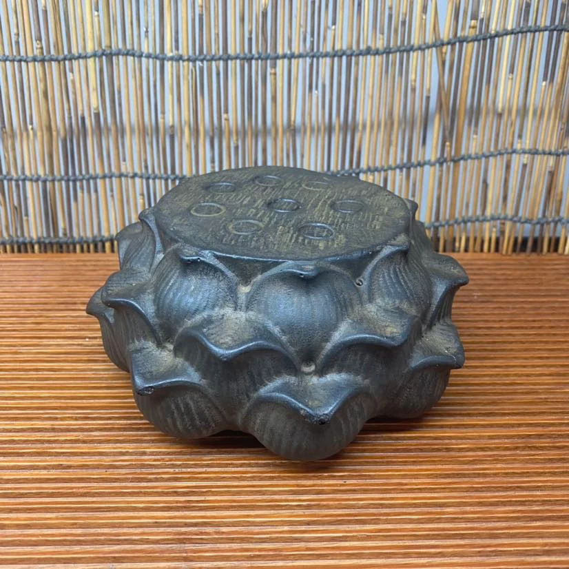 仿古莲花底座 莲花摆件 禅意摆件