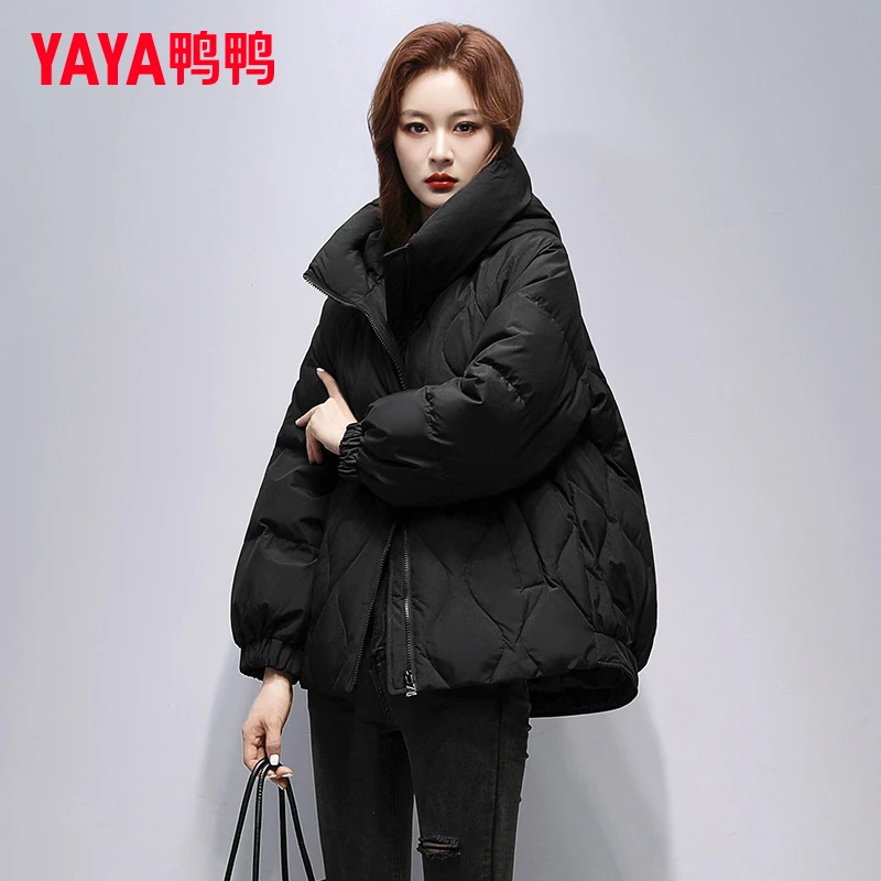 YAYA/鸭鸭韩版时尚小个子羽绒服女短款2025冬季新款时尚百搭外套