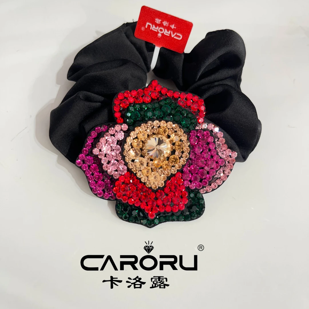 CARORU/卡洛露【法式庄园玫瑰】进口奥钻+施华洛发圈重工奢华时尚