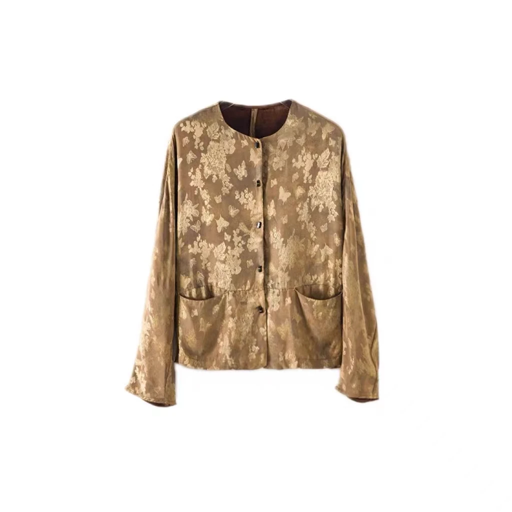 重磅人丝提花外披4114