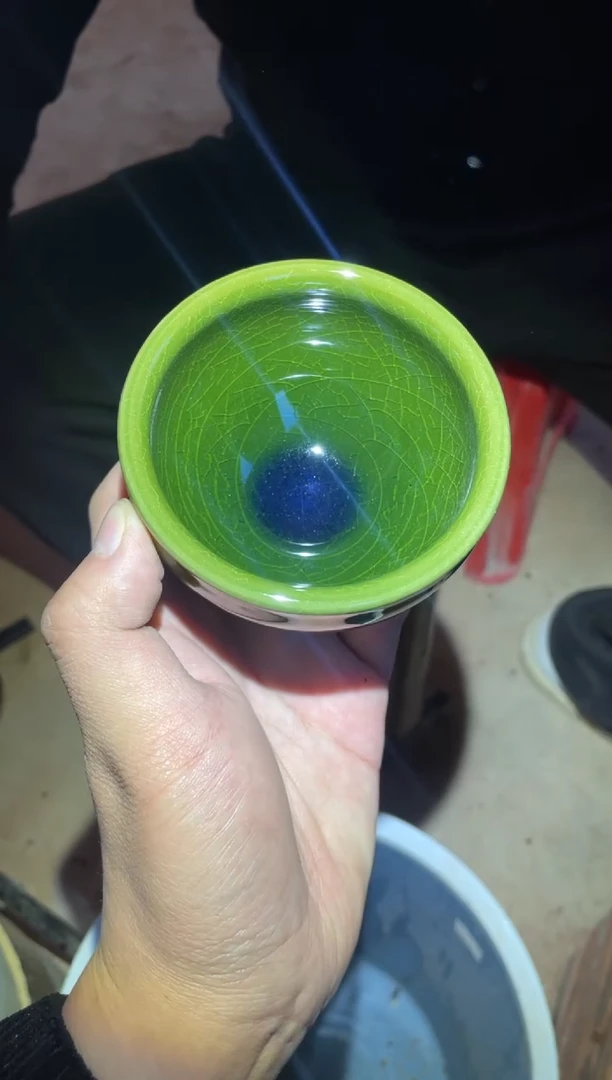 【闪购商品】瓷杯绿玉将军  （配礼盒 配证书）