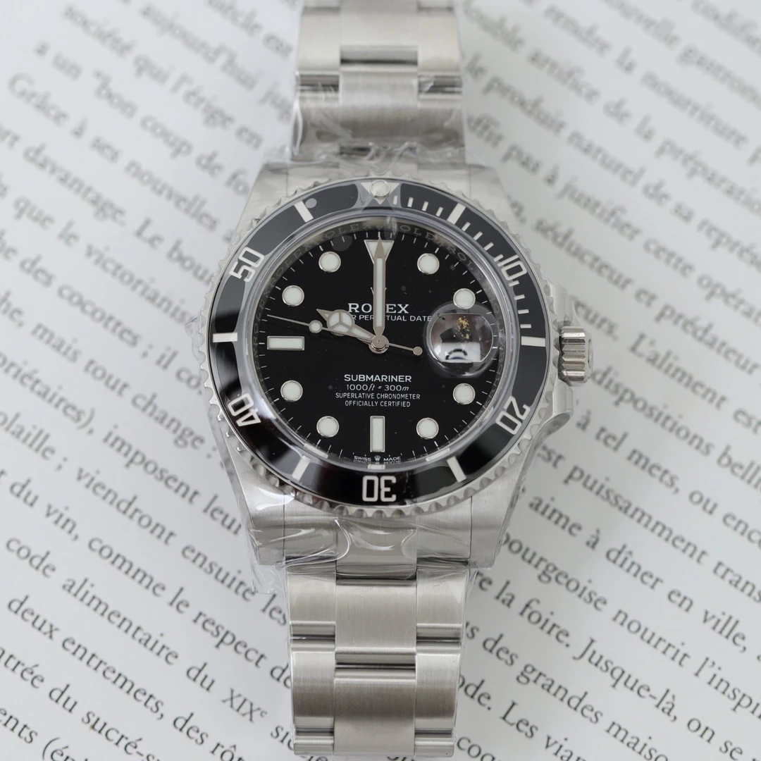 95新 Rolex/劳力士 客订勿拍 23年潜航者系列126610黑水鬼机腕表