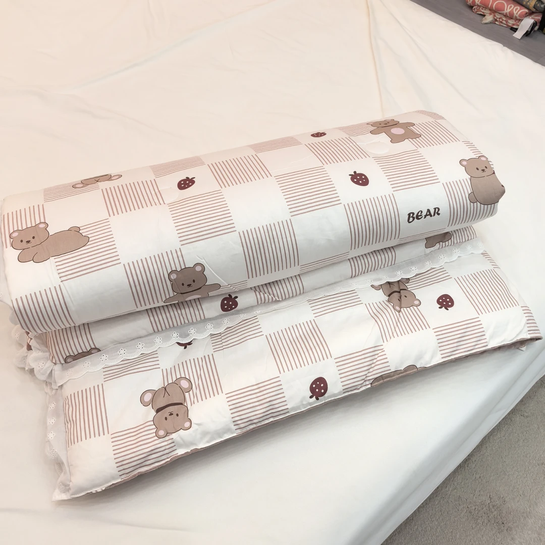 【贝尔】150*200cm全棉豆豆被天然婴肤绒豆豆被保暖冬被约1.73kg