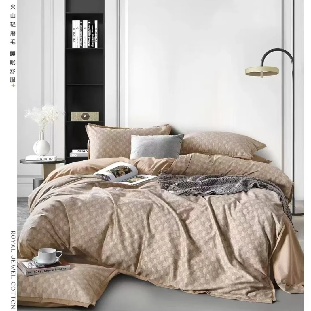 【泊尔思】高端全棉御宝棉加厚磨毛四件套精美工艺秋冬款