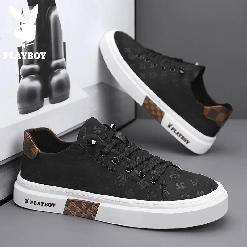 花花公子男鞋夏季2025新款透气冰丝布鞋男士百搭运动时尚休闲板鞋