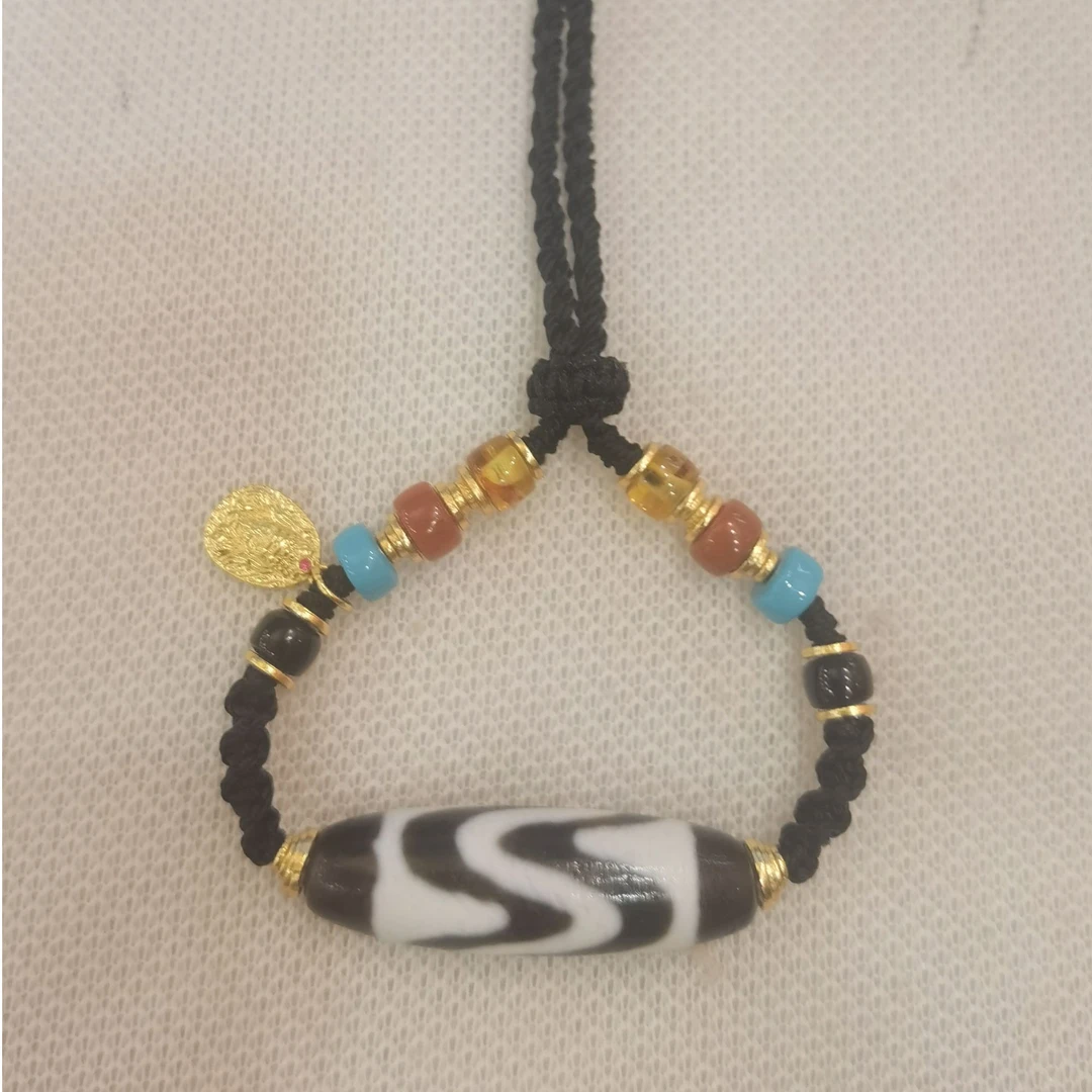 壹加思默-双牙牙玛瑙锁骨链多样性发一