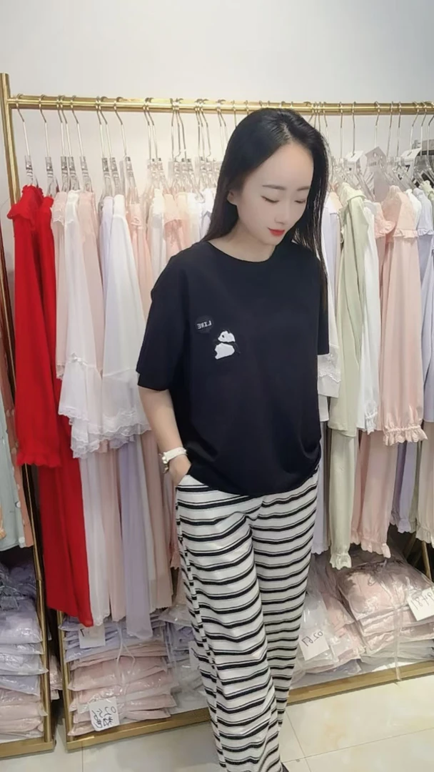 贝家10493半袖长裤家居服