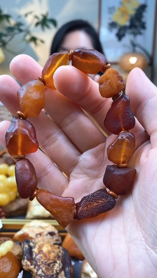 【闪购商品】琥珀手串未镶嵌手串