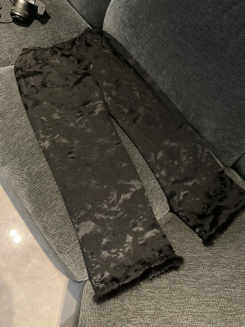 YUNSHUIHE/云水禾“”新中式轻奢定制时尚简约棉裤微喇裤