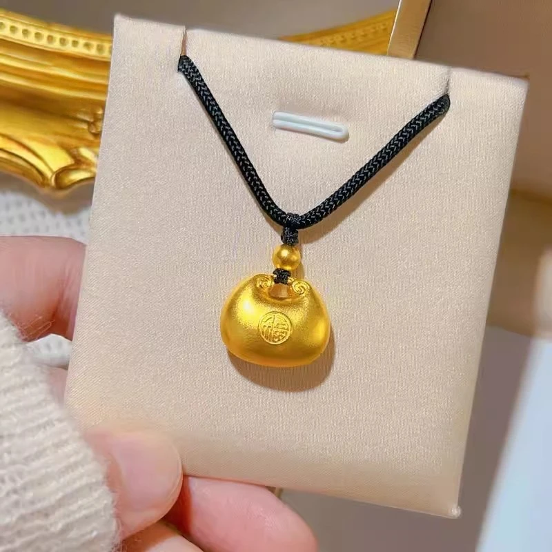 CHEN XI【晨玺】  手工时尚 编绳 实心 小胖福 吊坠项链 久不掉色