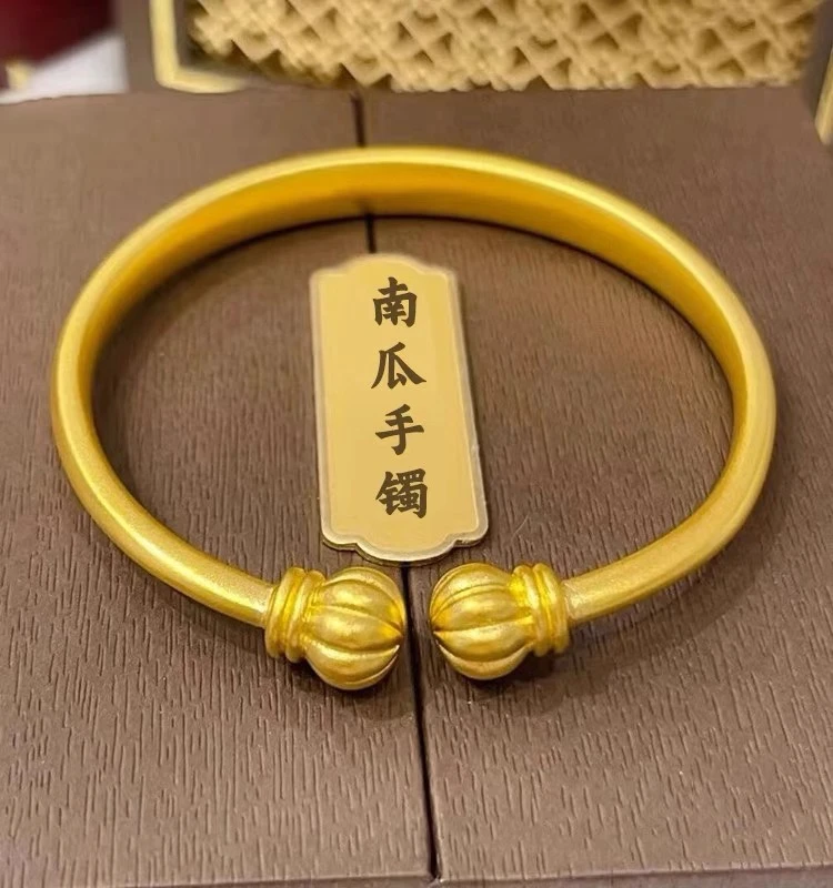 合金手镯 【高定】手工时尚经典精工南瓜头手镯久不掉色 大小可调节