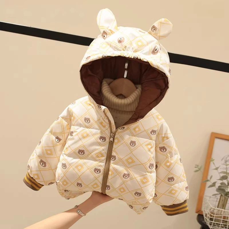 宝宝棉服2025新款冬加厚夹棉儿童棉衣男童女童棉袄秋冬保暖棉外套