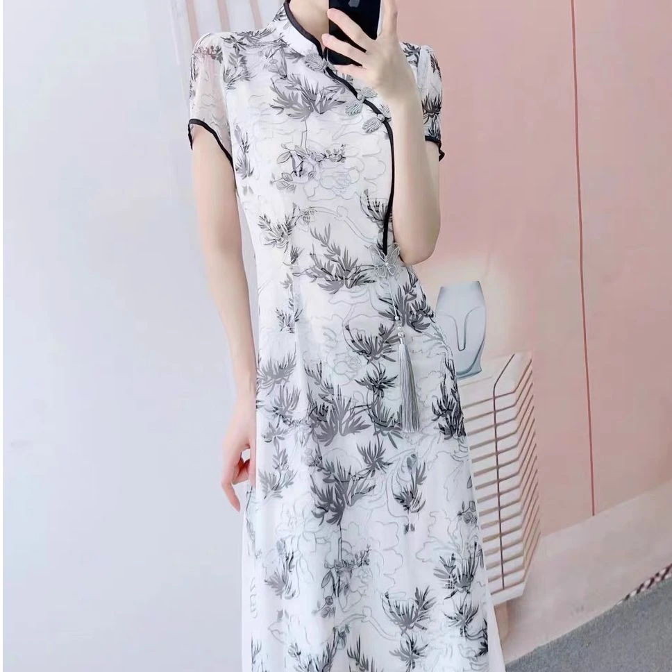 TL422389回味依衣时尚显瘦气质高级中式旗袍女装连衣裙