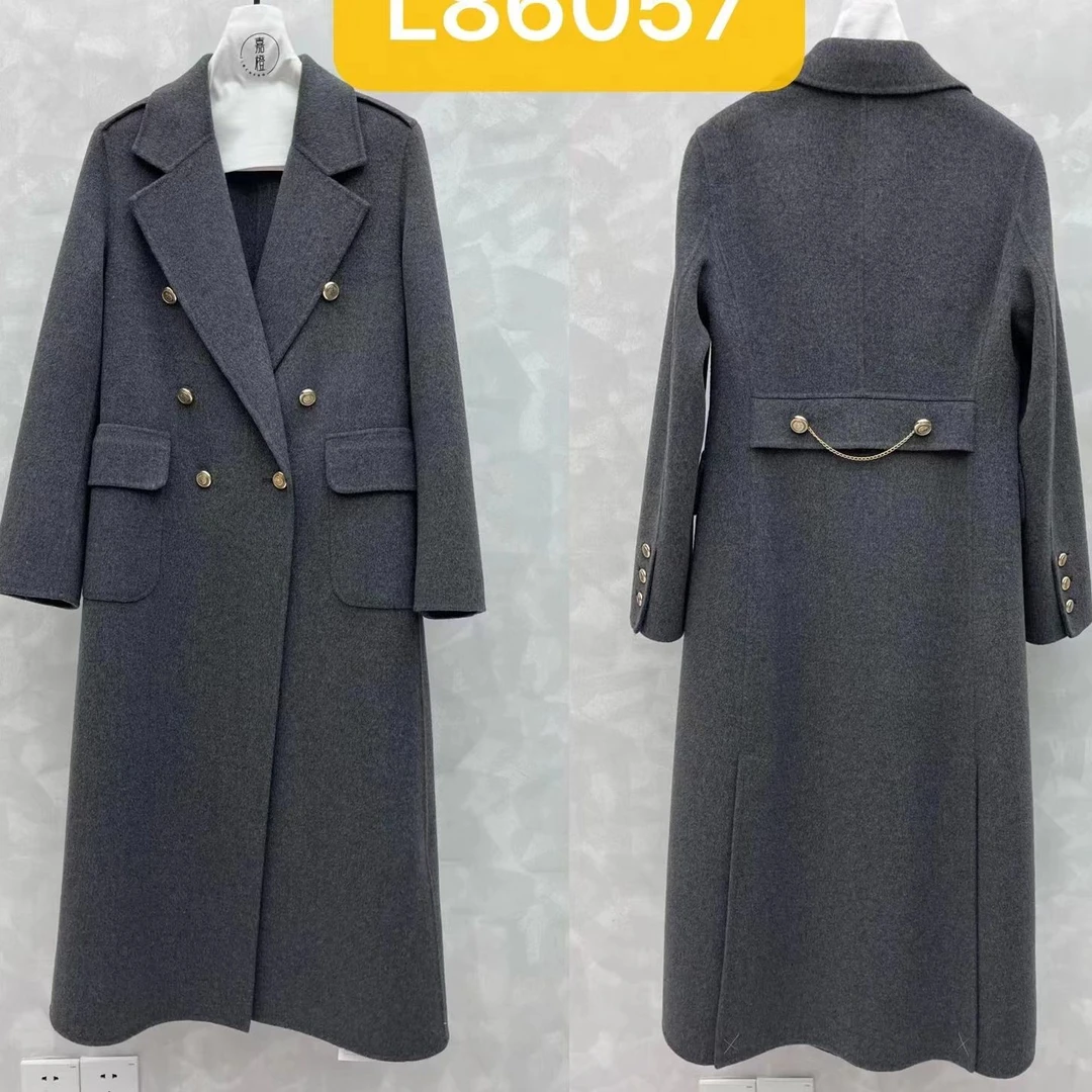 H3529057回味依衣2023秋季新款时尚气质大气显瘦双面羊毛大衣外套