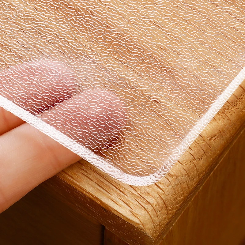 软玻璃透明桌垫pvc桌布防水防油又防烫免洗餐桌垫茶几书桌长方形