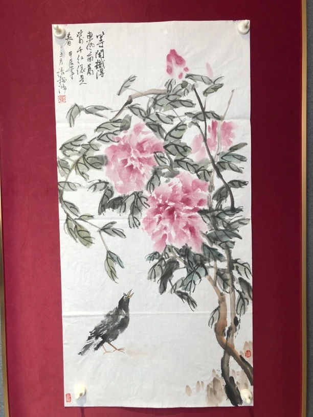 牡丹水墨写意装饰画