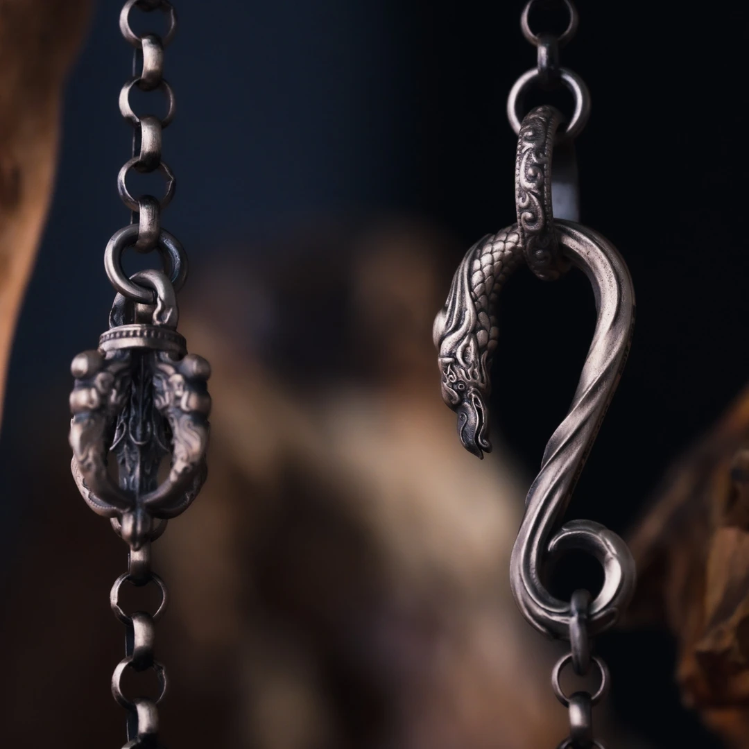 BENJIANG/本匠 链子925银 藏传大鹏鸟项链国风个性手工项链小众