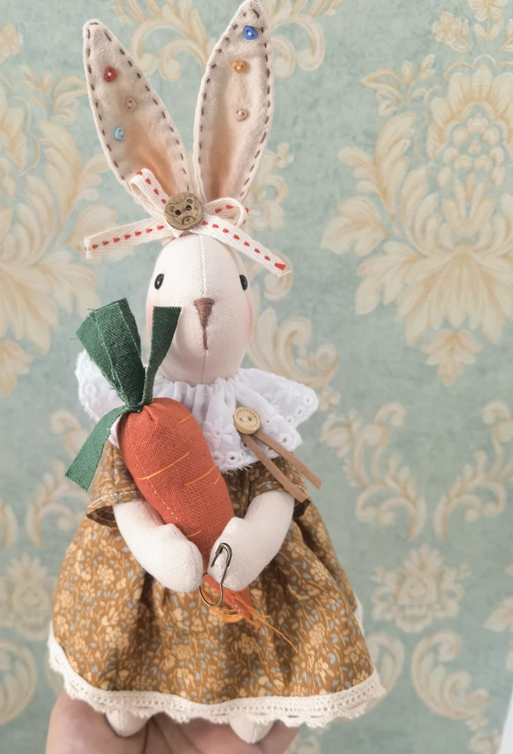 手作成品布艺玩偶萝卜兔子